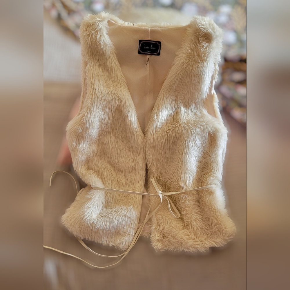 Beautiful faux sheepskin vest